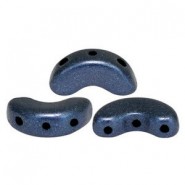 Cuentas de vidrio Arcos® par Puca® - Metallic mat dark blue 23980/79032